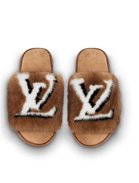 louis vuitton slippers fuzzy|Louis Vuitton slip ons.